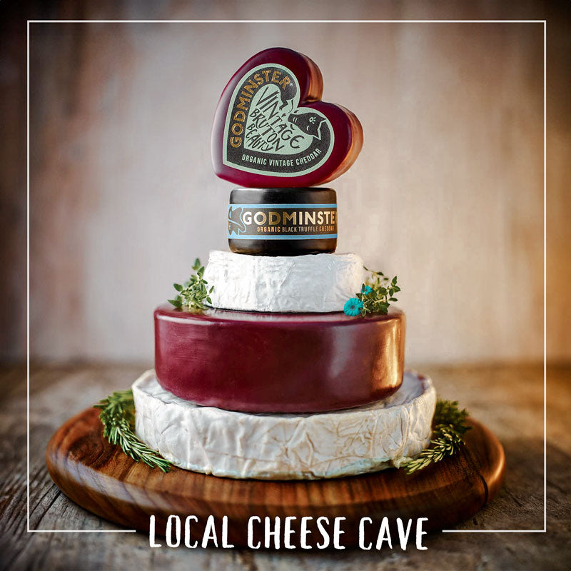 Heart Cheese Buffet Tower Cake