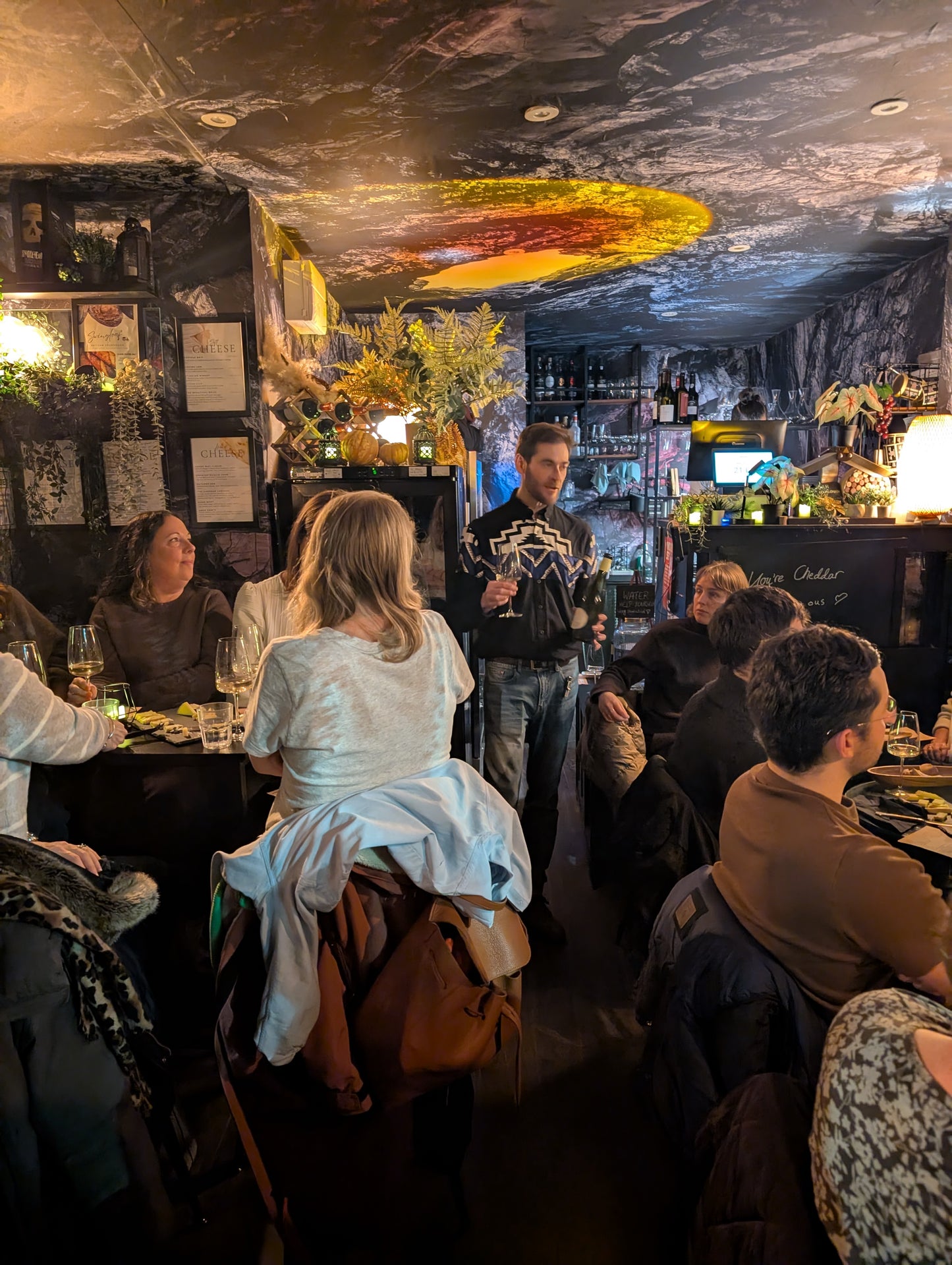 Wine and Cheese Pairings at the Cave π