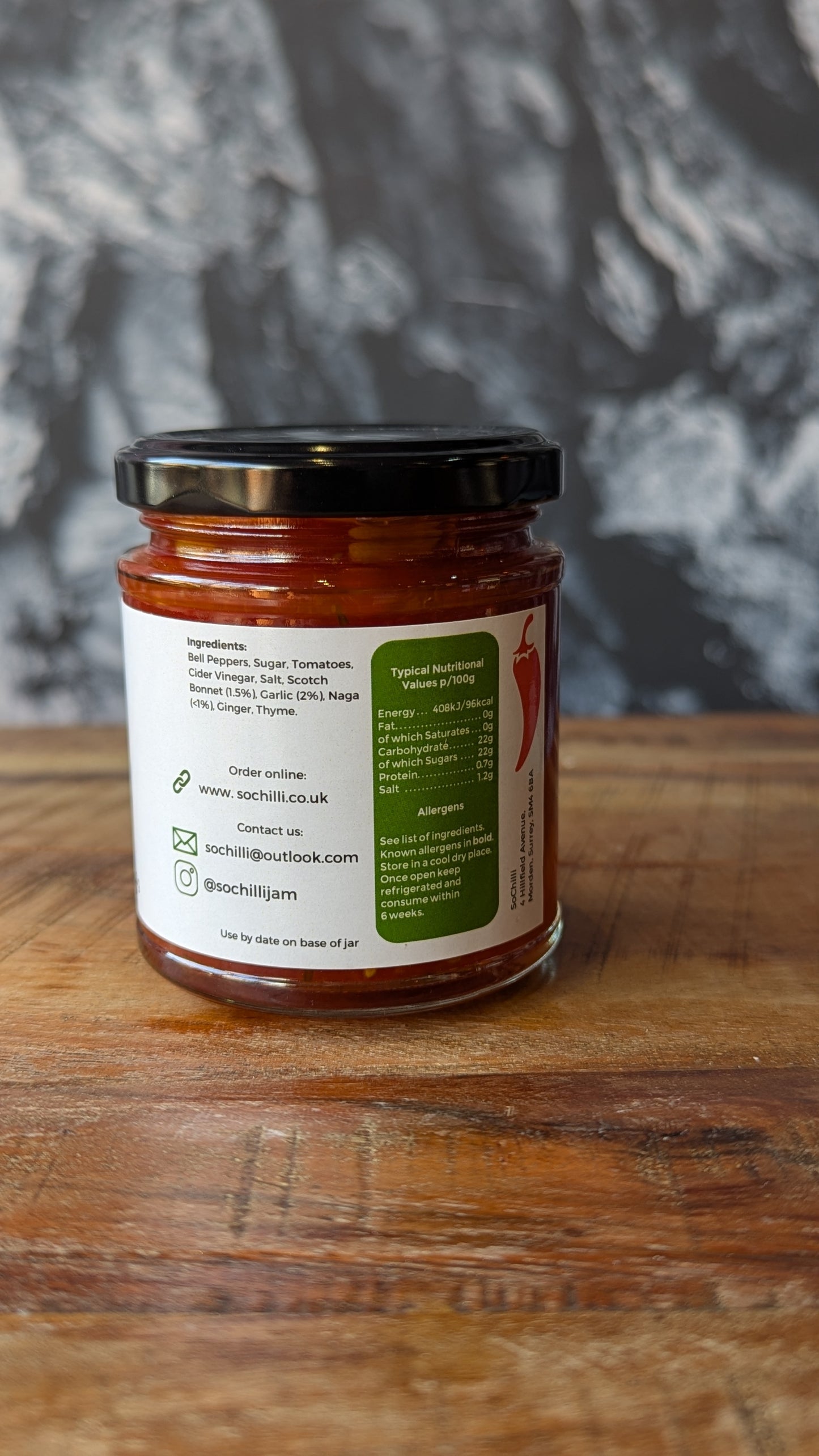 Scotch Bonnet, Naga and Garlic Chilli Jam