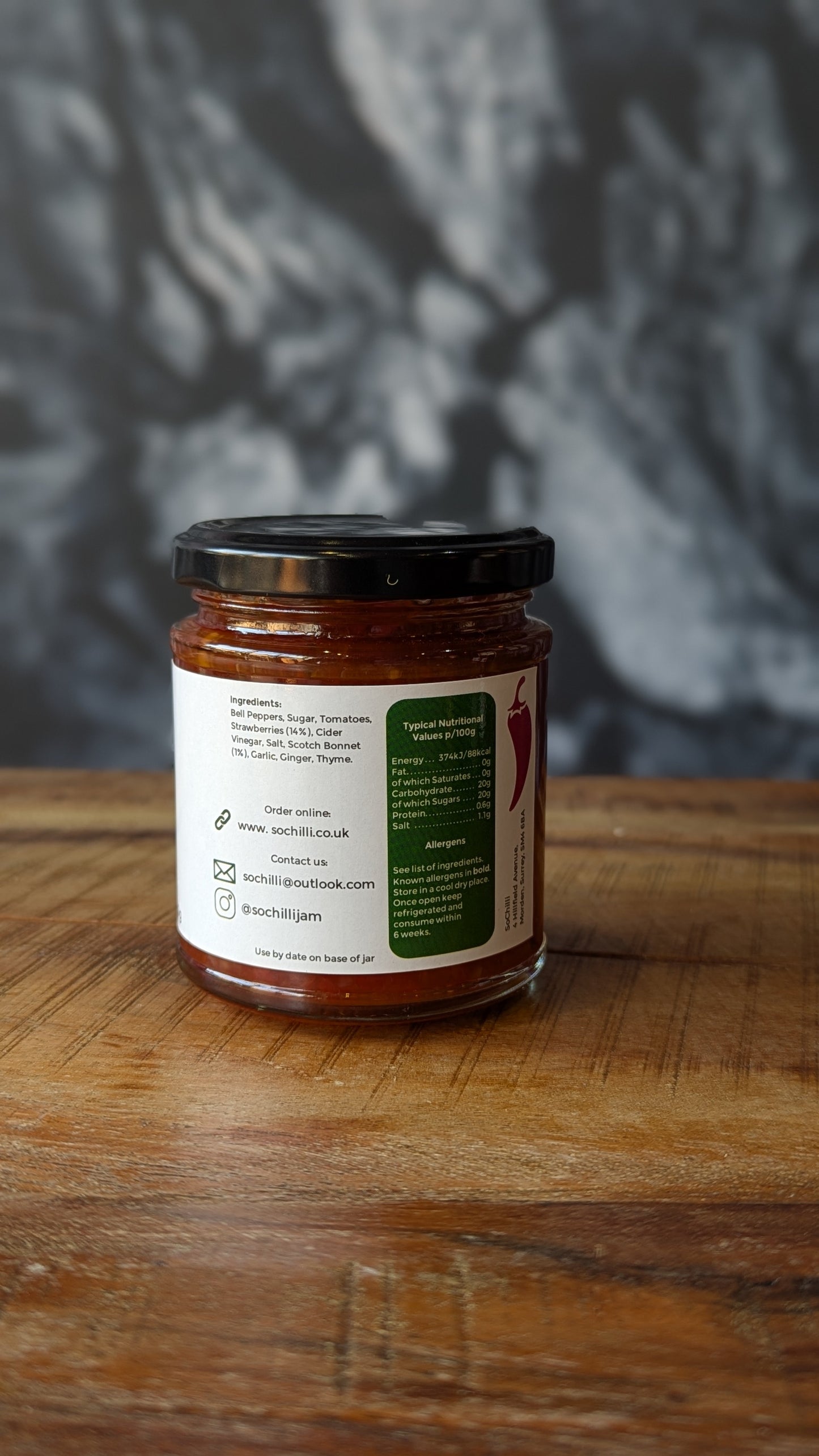 Strawberry and Scotch Bonnet Chilli Jam