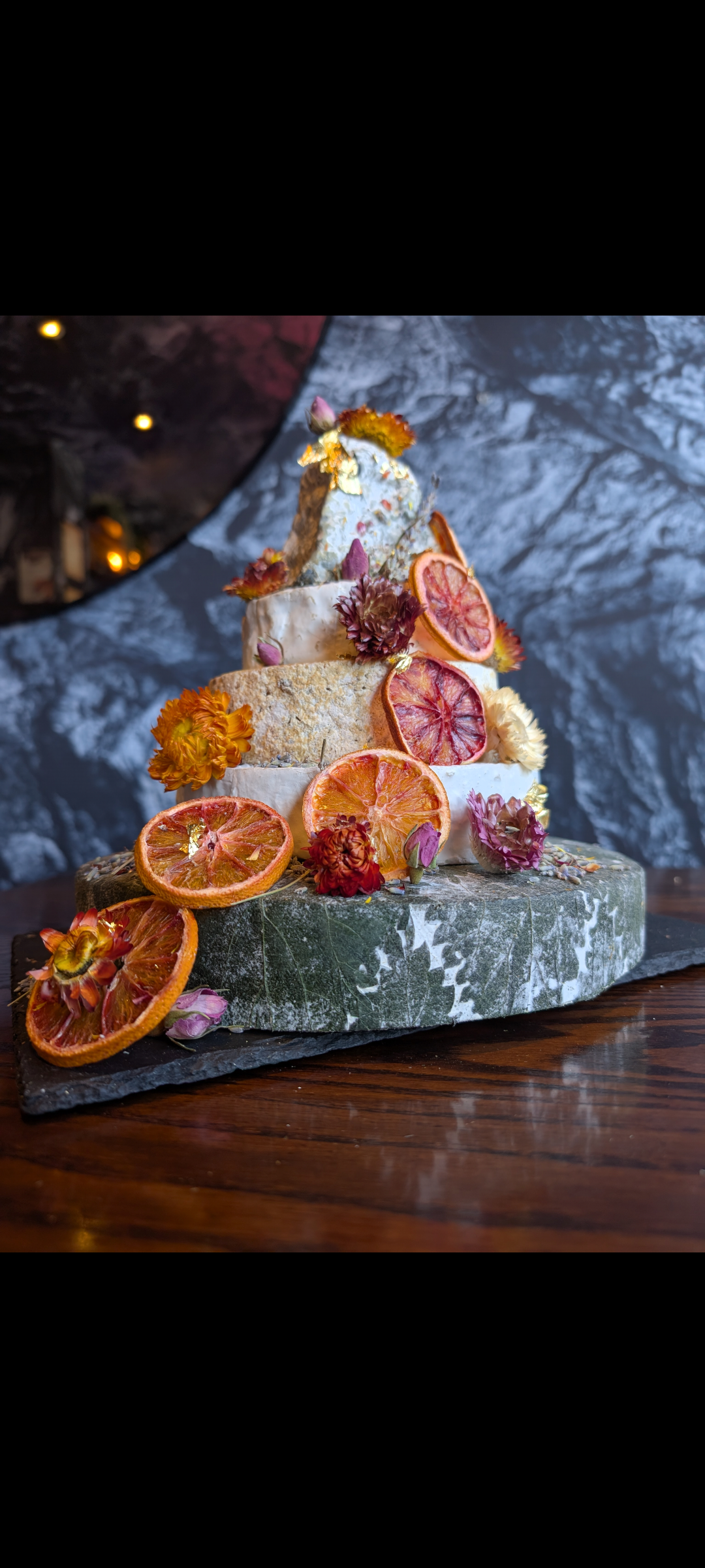 Amber and Orange Cheese Party Tower