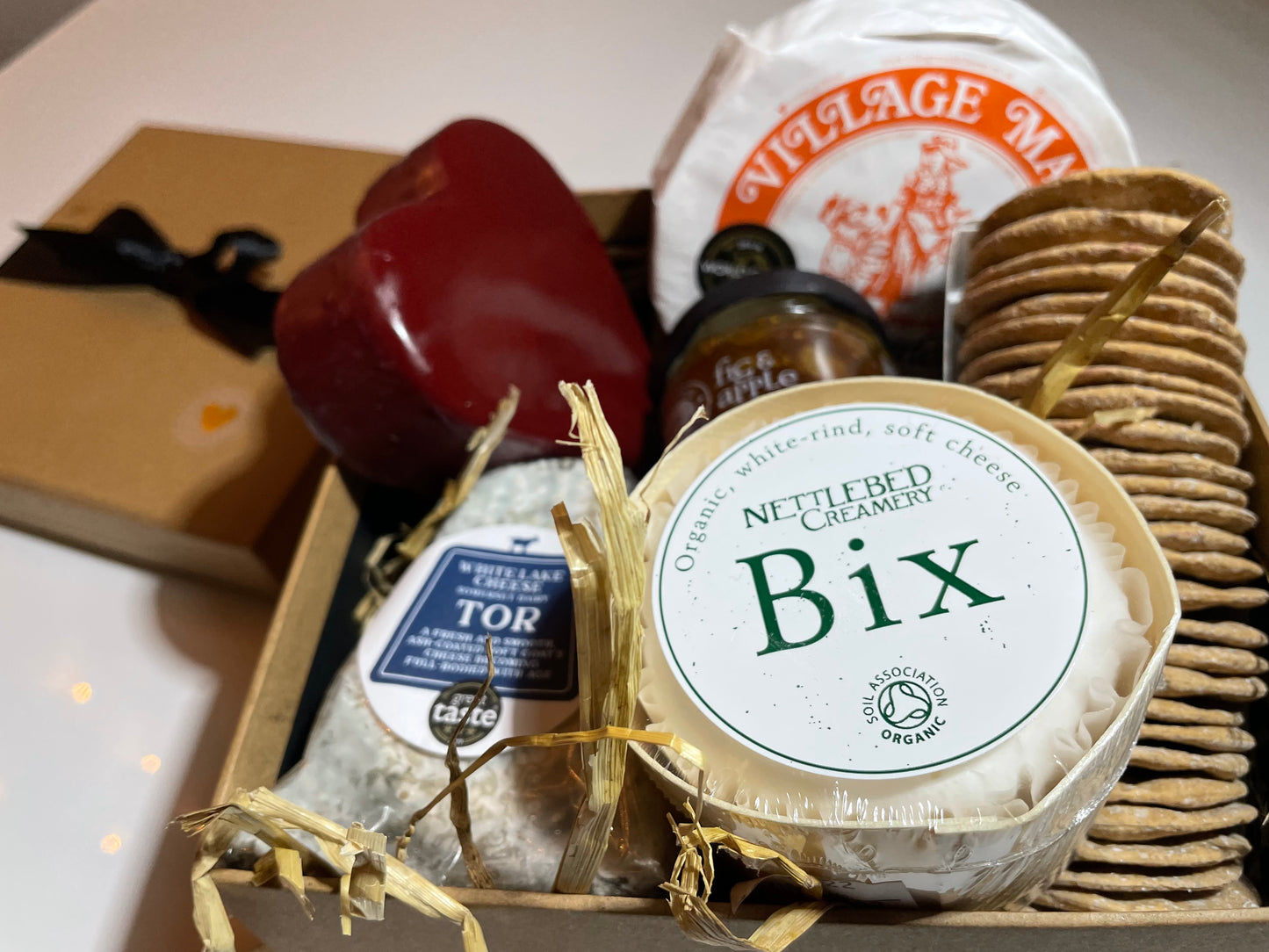 A wonderful gift hamper of cheese!