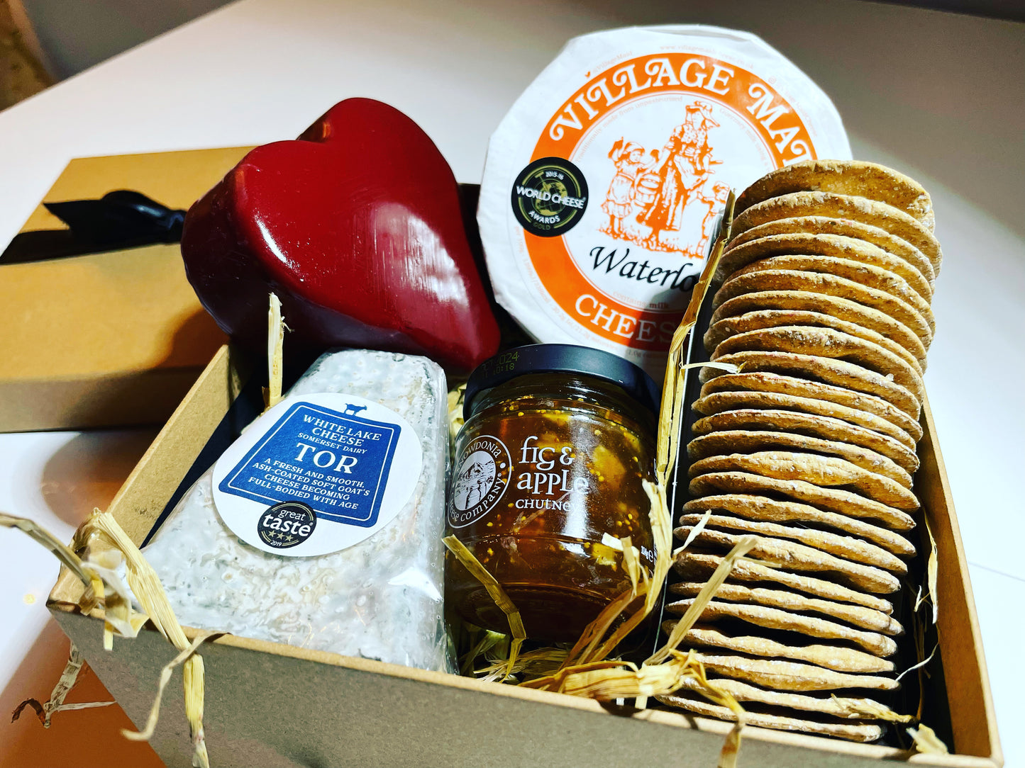 A wonderful gift hamper of cheese!